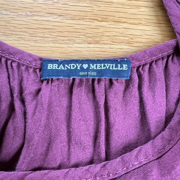 Woman’s Brandy Melville maroon dress, one size - Picture 2 of 4